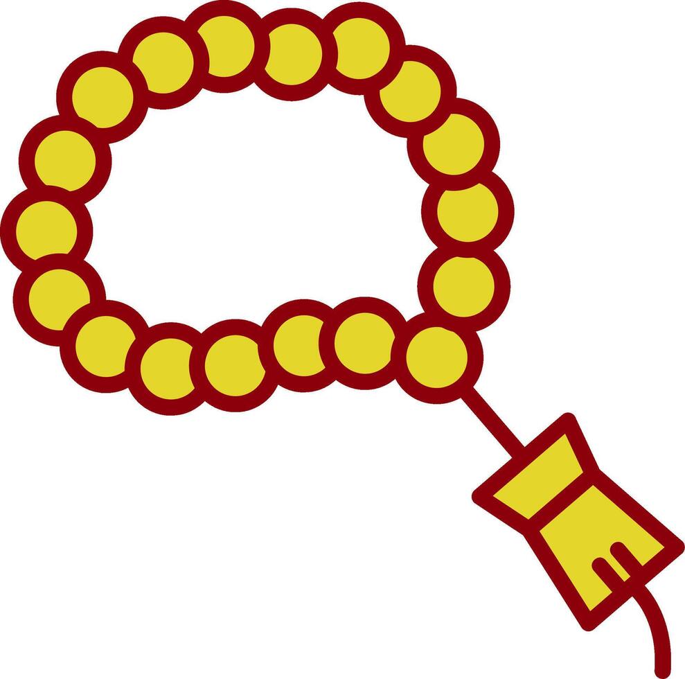 tasbih Jahrgang Symbol Design vektor