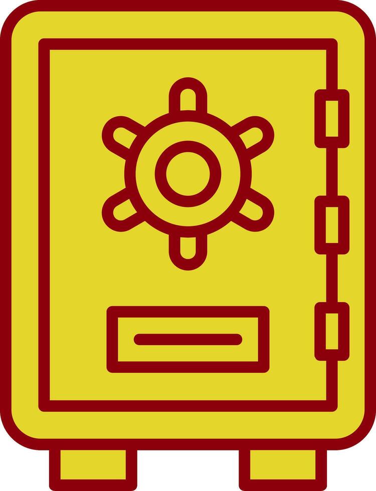 Sicherheit Box Jahrgang Symbol Design vektor