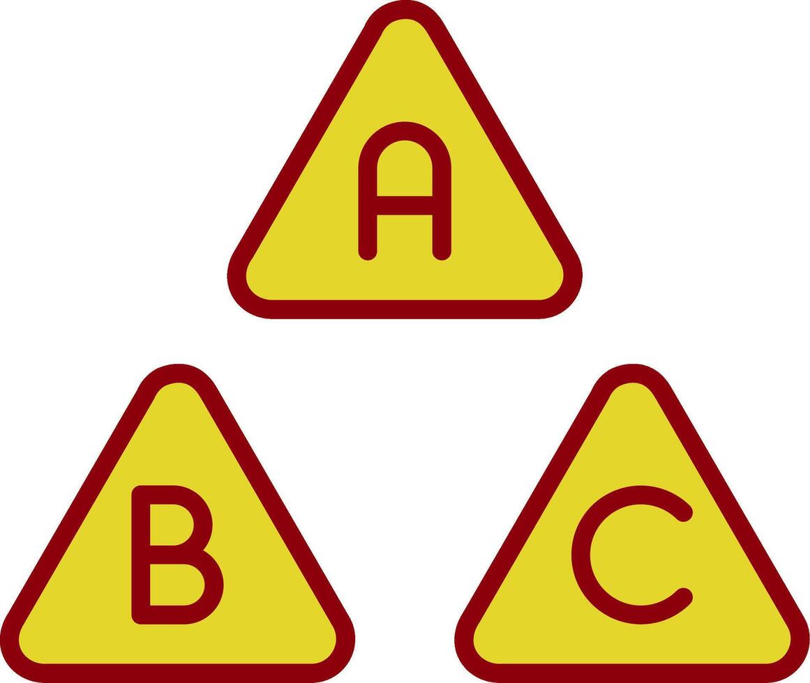 ABC Jahrgang Symbol Design vektor