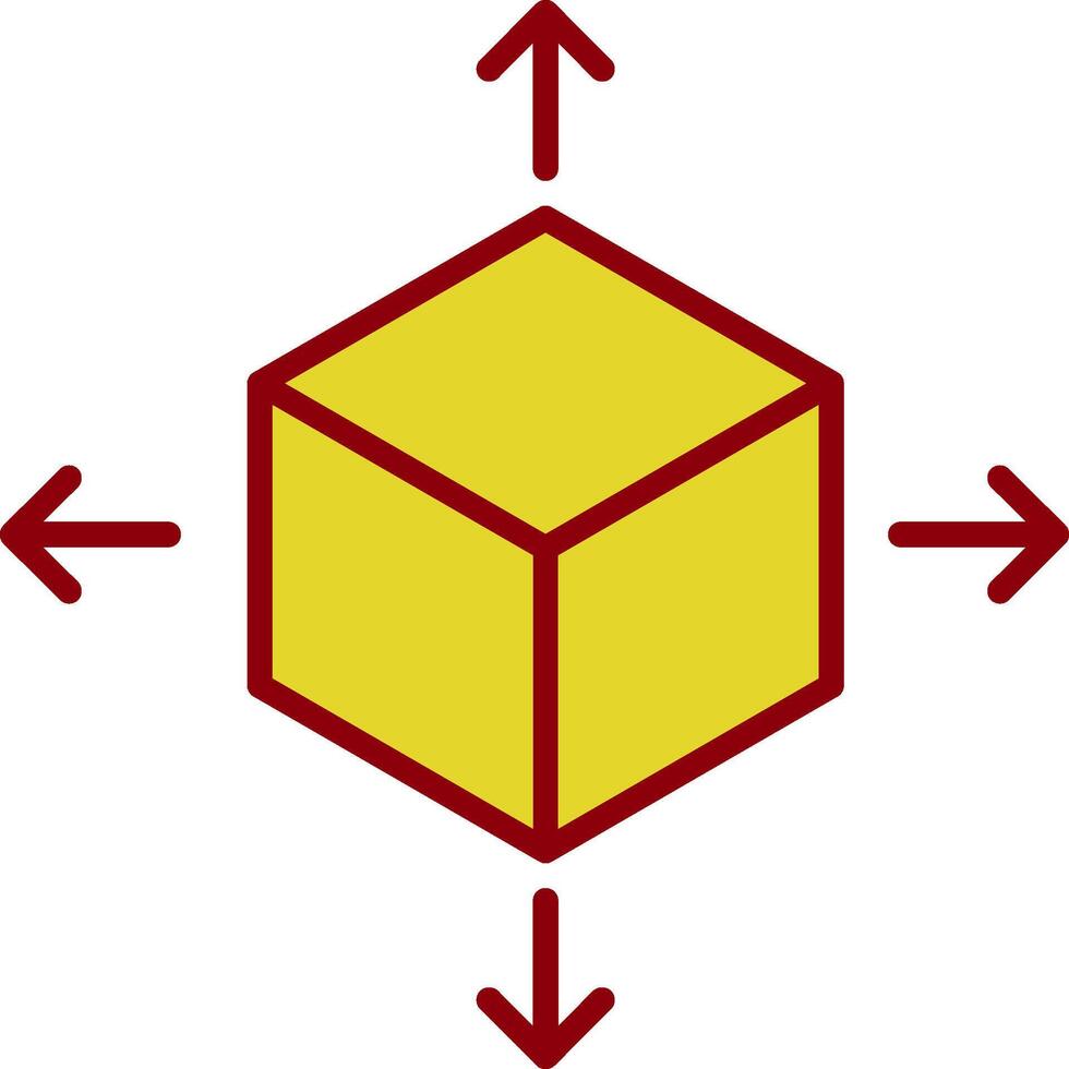 kub årgång ikon design vektor