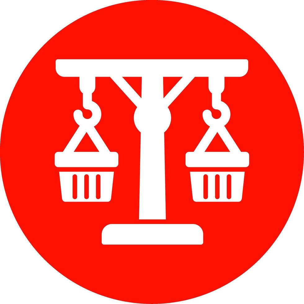 Balance von Handel multi Farbe Kreis Symbol vektor