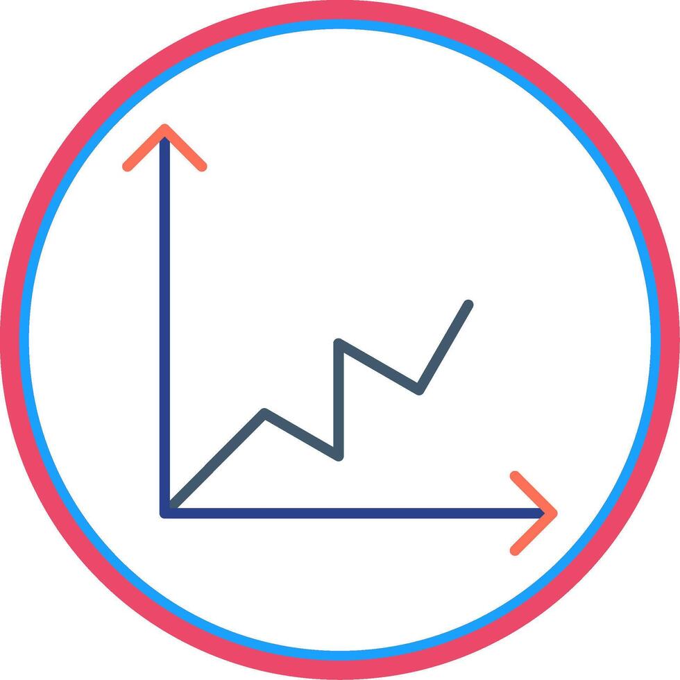 eben Kreis Graph eben Kreis Symbol vektor