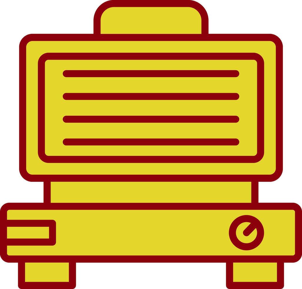 elektrisch Grill Jahrgang Symbol Design vektor