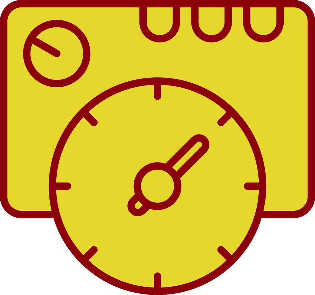 termostat årgång ikon design vektor