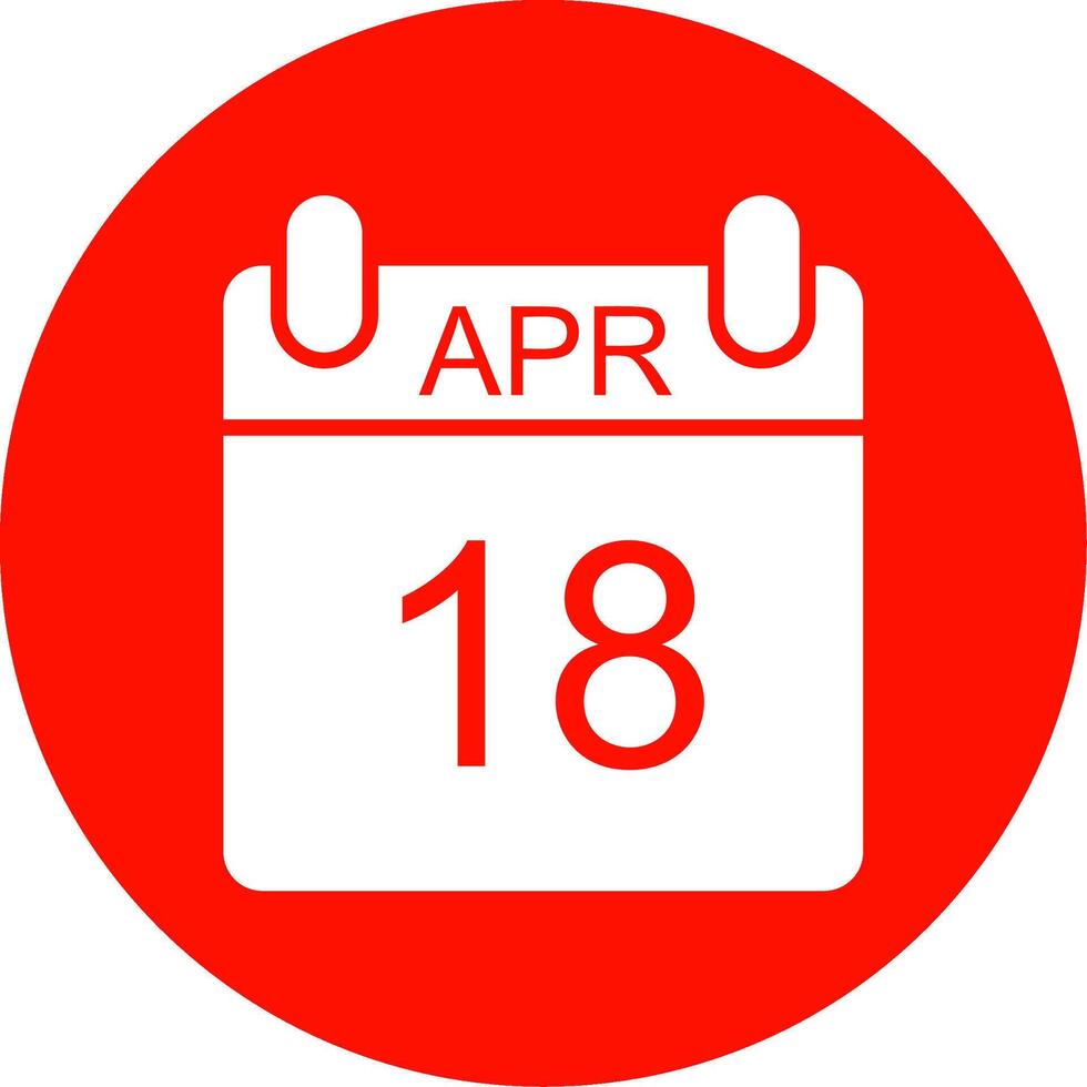 April multi Farbe Kreis Symbol vektor