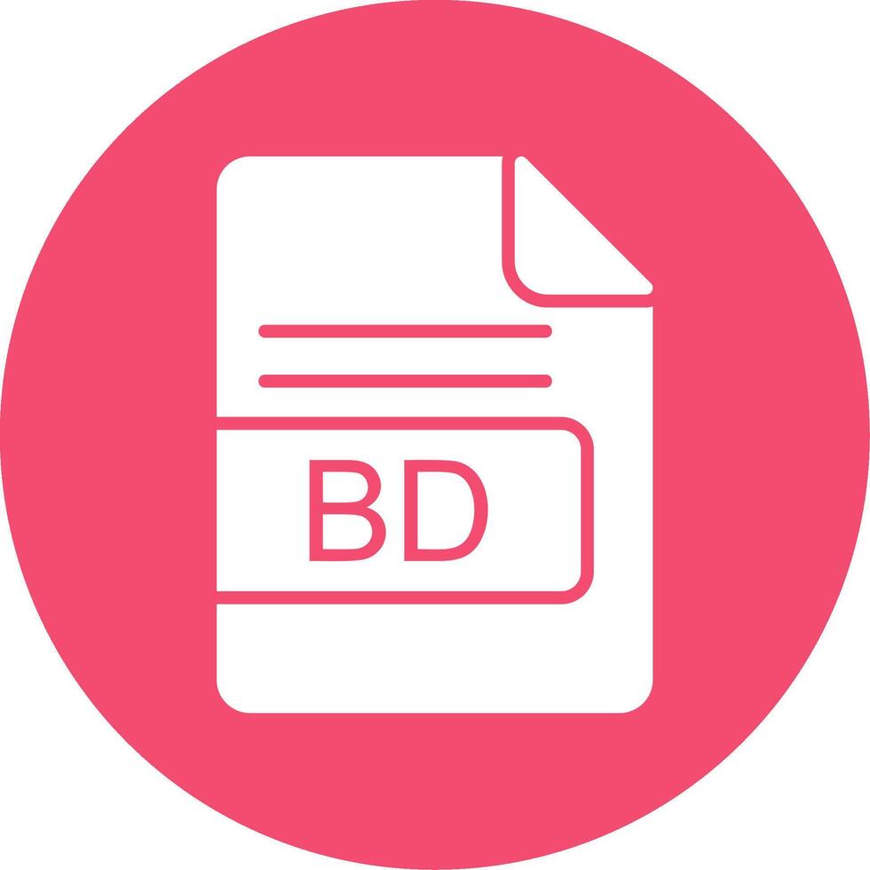 bd Datei Format multi Farbe Kreis Symbol vektor