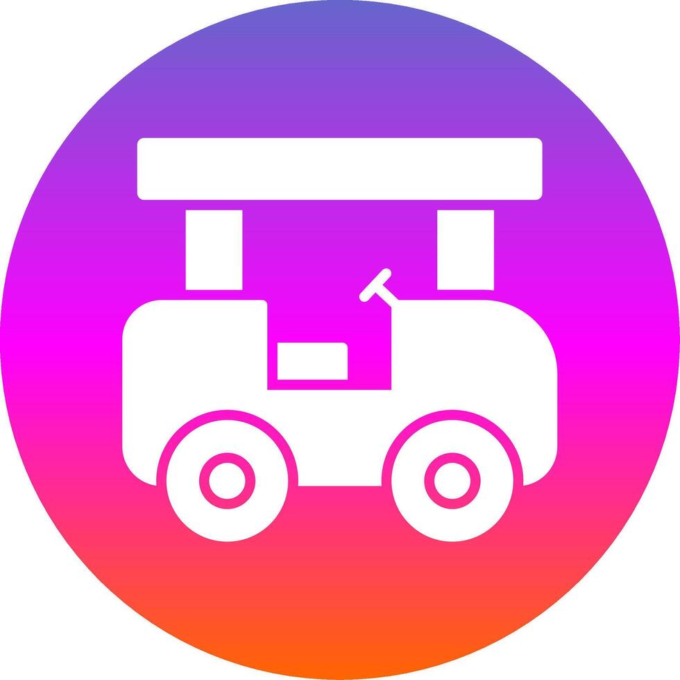 Transport Glyphe Gradient Kreis Symbol Design vektor