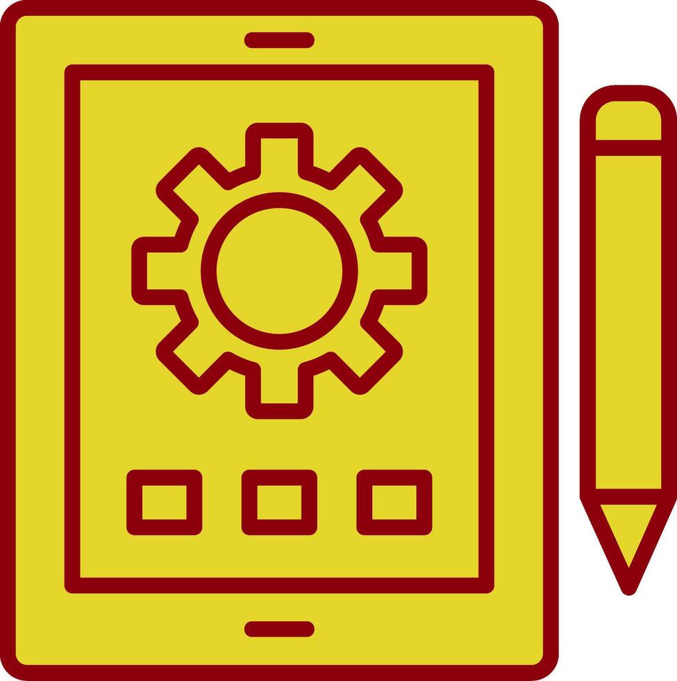 Tablette Jahrgang Symbol Design vektor