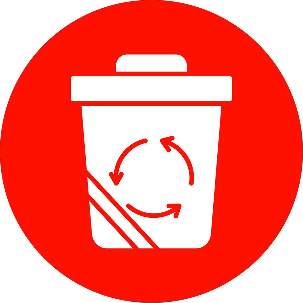 recyceln Behälter multi Farbe Kreis Symbol vektor