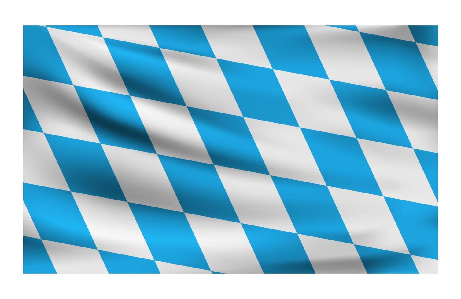 realistisch National Flagge von bayerisch. vektor