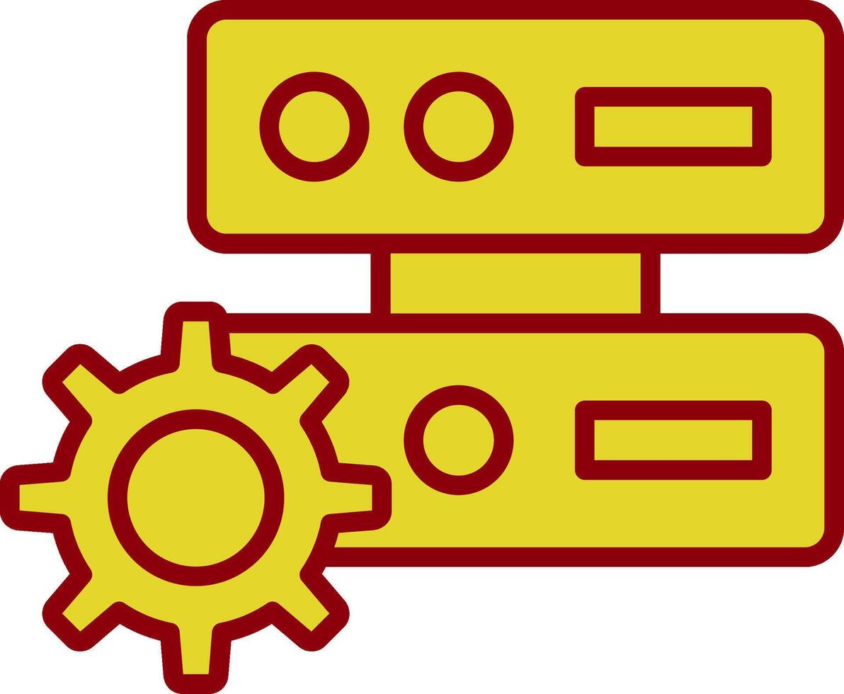 Daten Verwaltung Jahrgang Symbol Design vektor