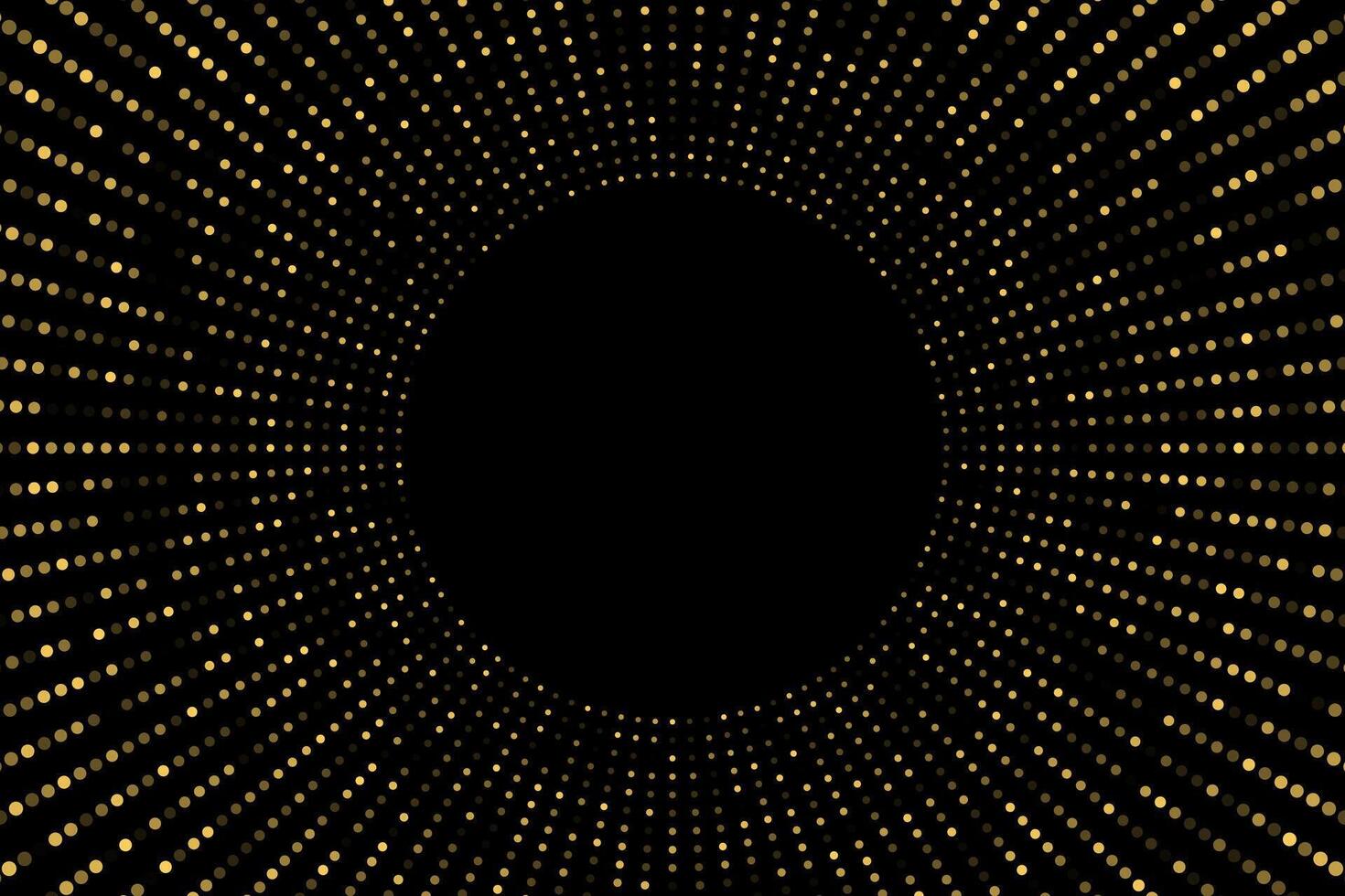 gyllene gnistrande prickar cirkel abstrakt bakgrund vektor