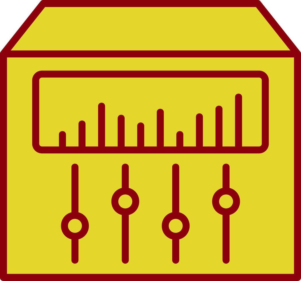 Klang Rührgerät Jahrgang Symbol Design vektor