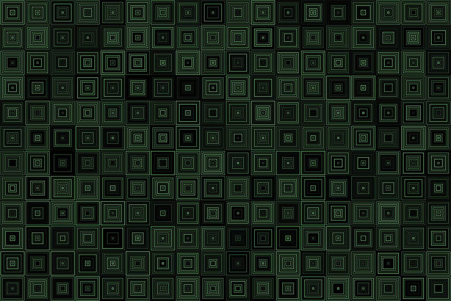 Grün geometrisch Quadrate Muster abstrakt Hintergrund vektor