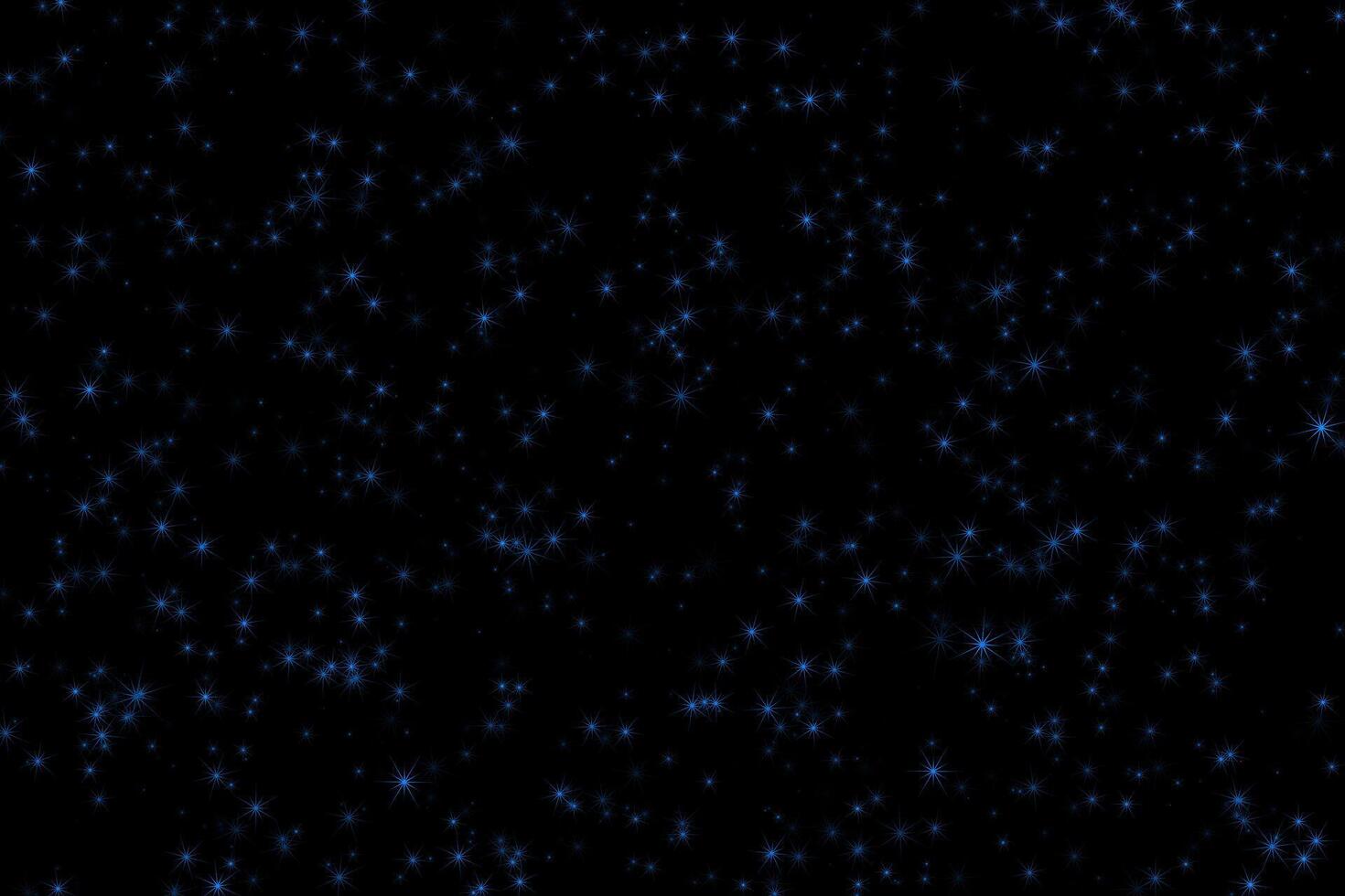 blå lysande stjärnor natt himmel universum bakgrund vektor