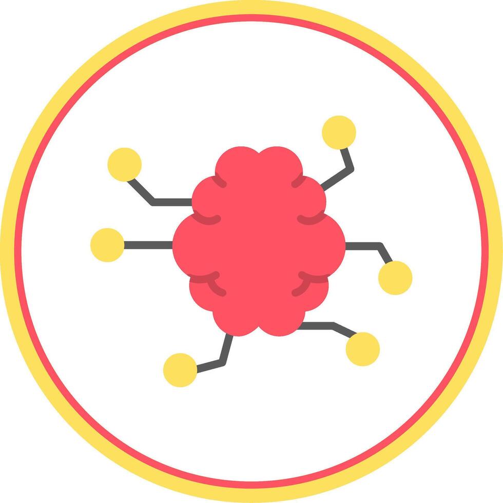 künstlich Intelligenz eben Kreis Symbol vektor