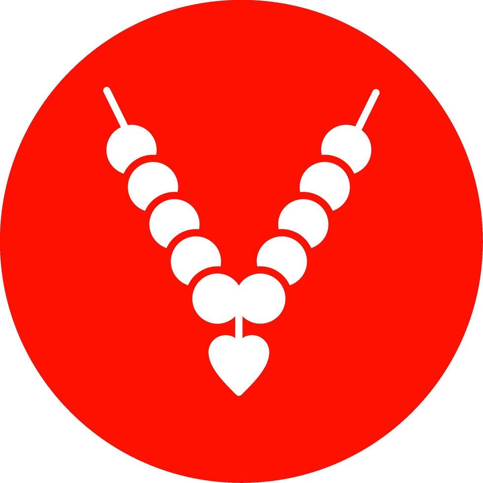 Halskette multi Farbe Kreis Symbol vektor