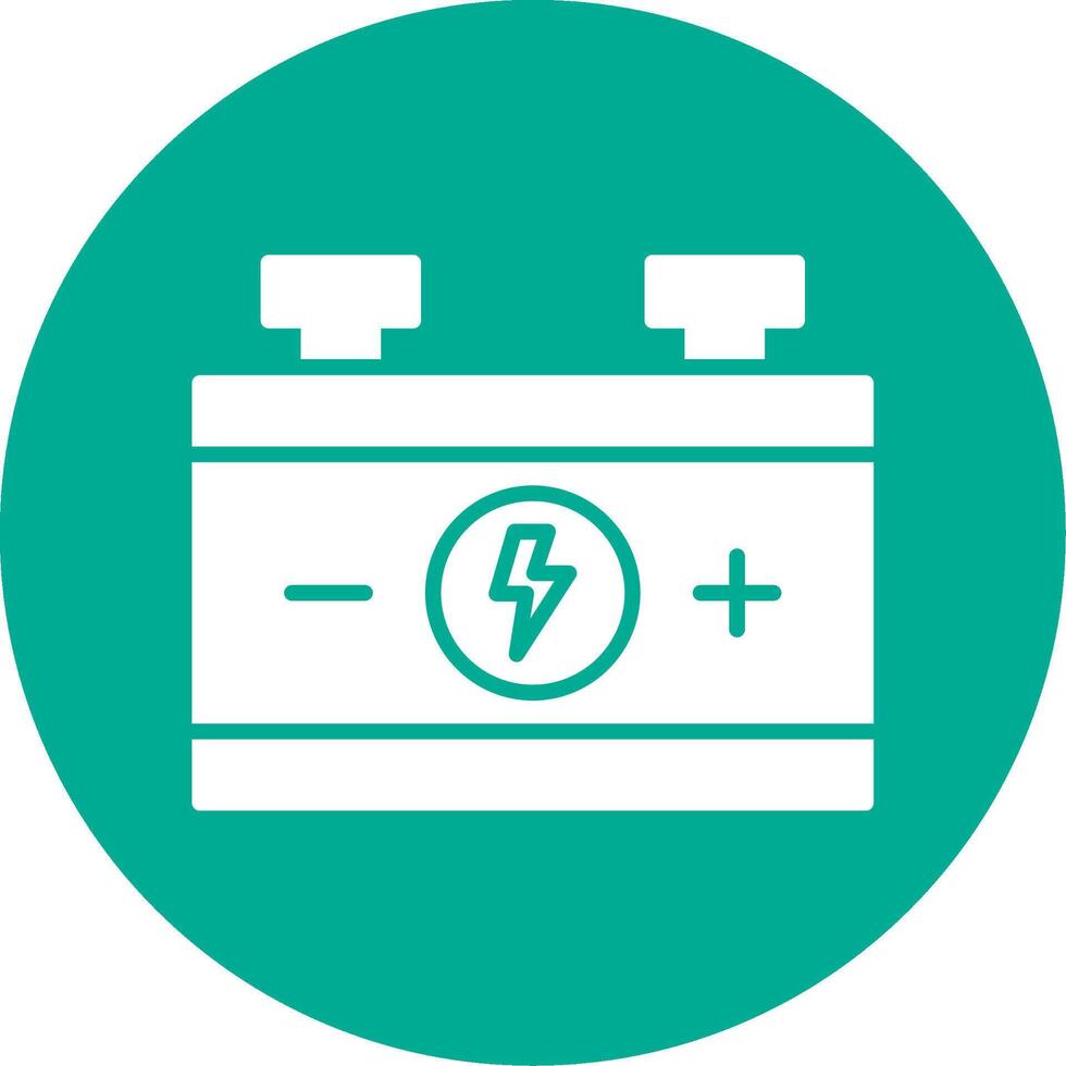 Auto Batterie multi Farbe Kreis Symbol vektor