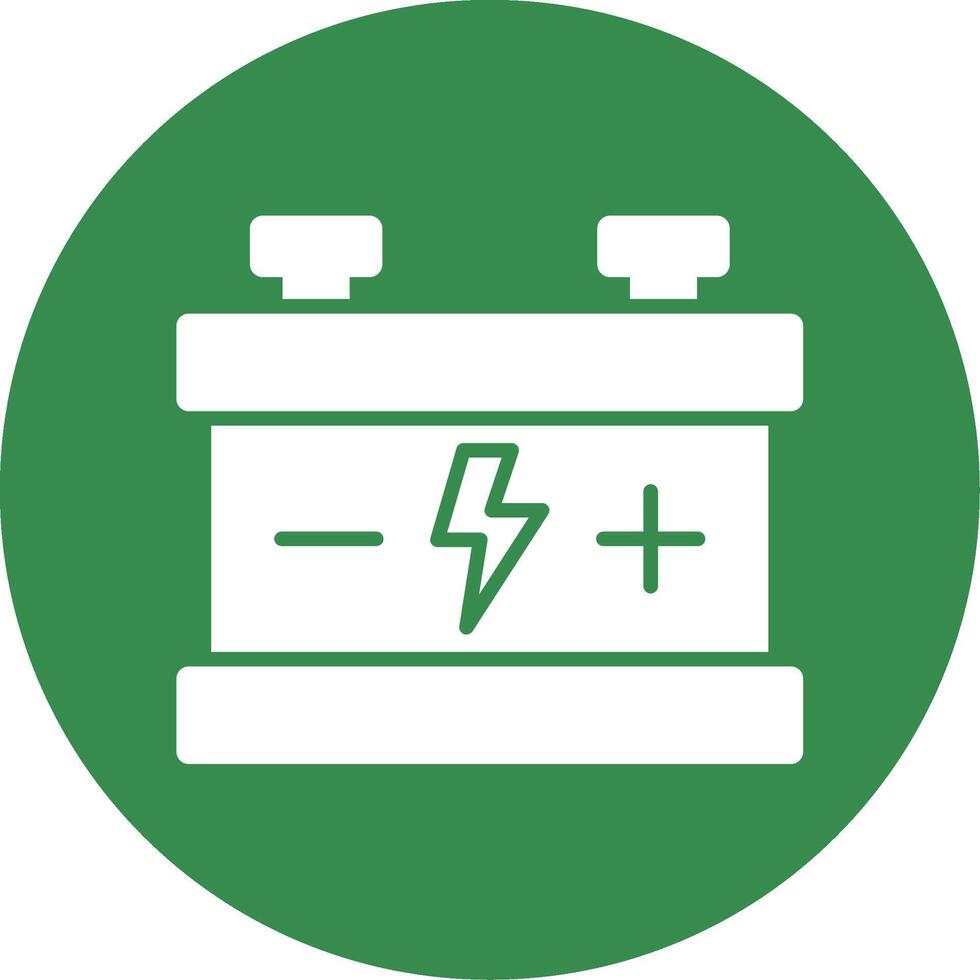 Auto Batterie multi Farbe Kreis Symbol vektor