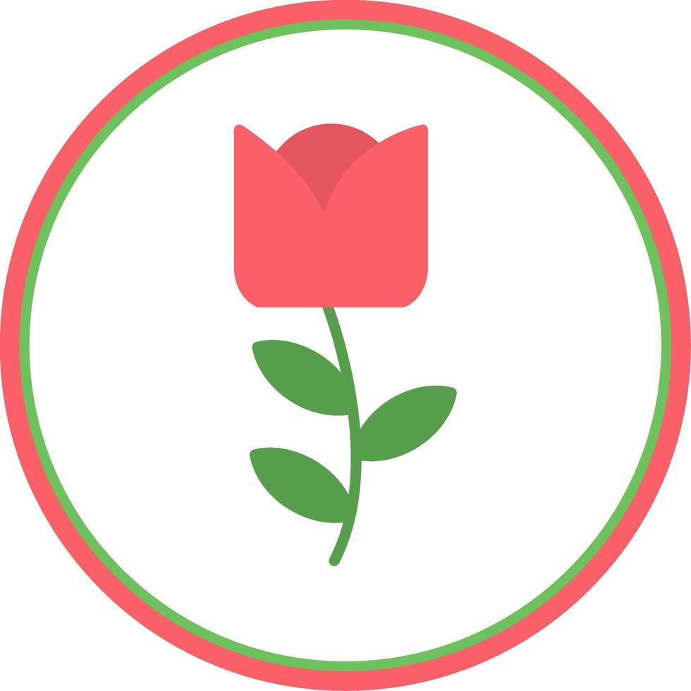 Blume eben Kreis Symbol vektor