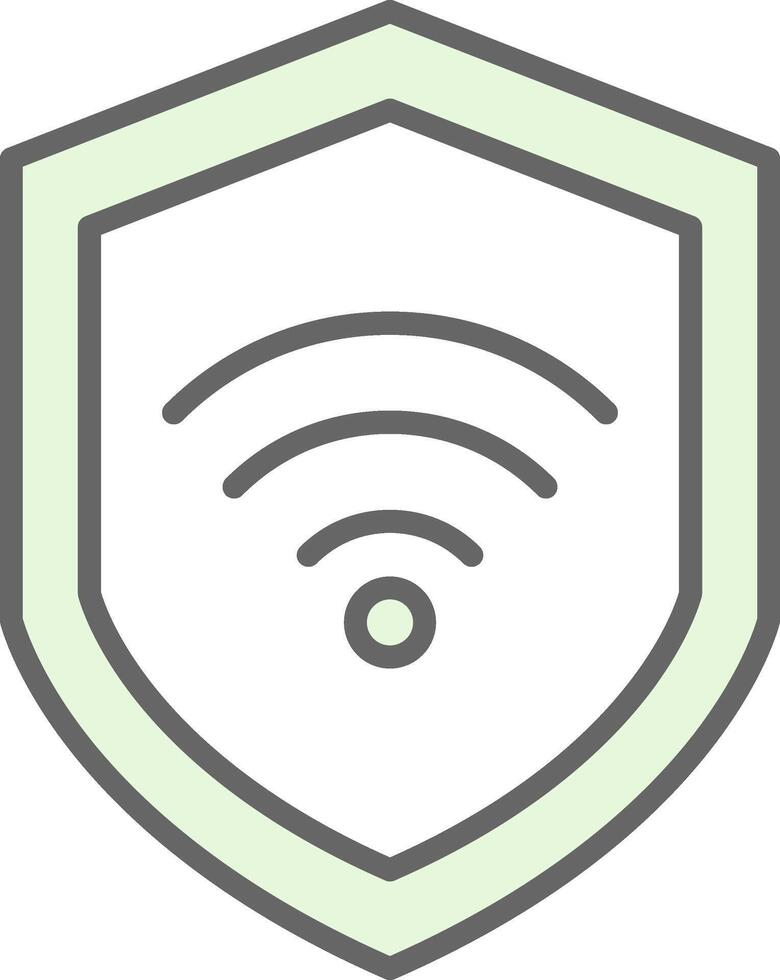 wiFi säkerhet fylla ikon design vektor
