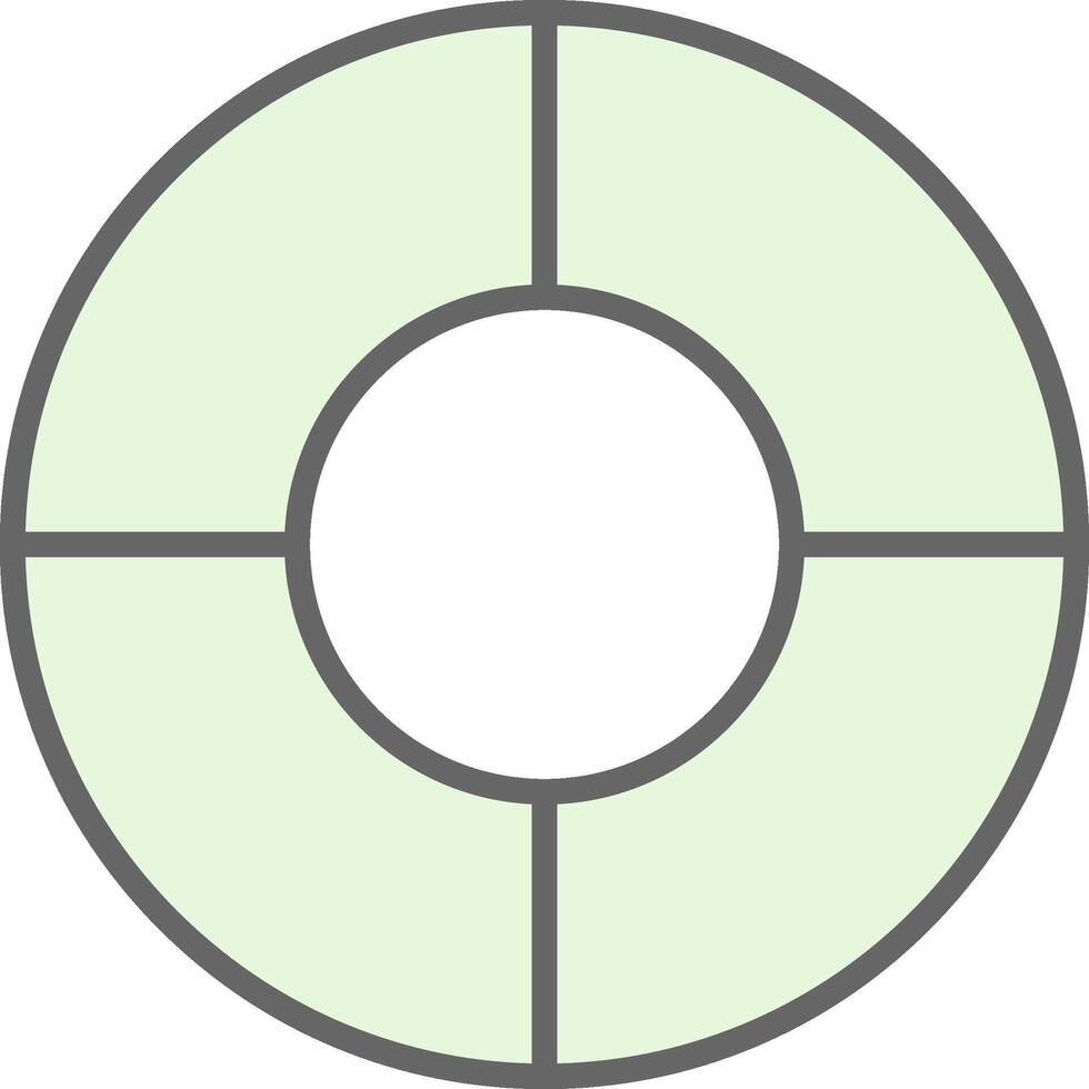 Färg hjul fylla ikon design vektor