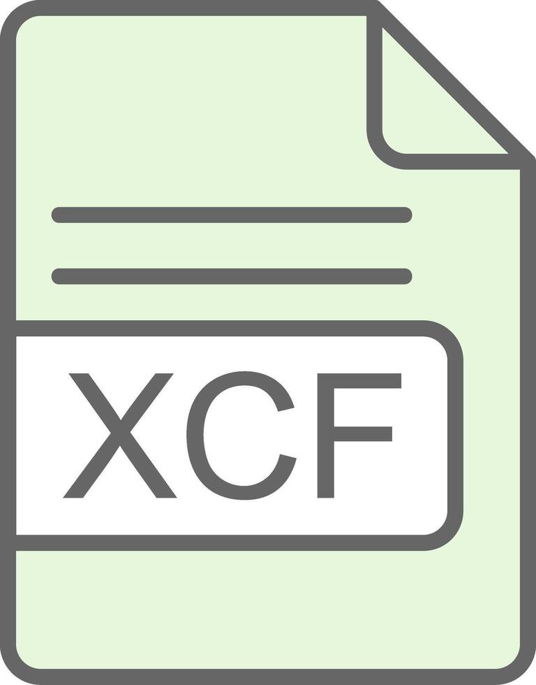 xcf Datei Format Stutfohlen Symbol Design vektor