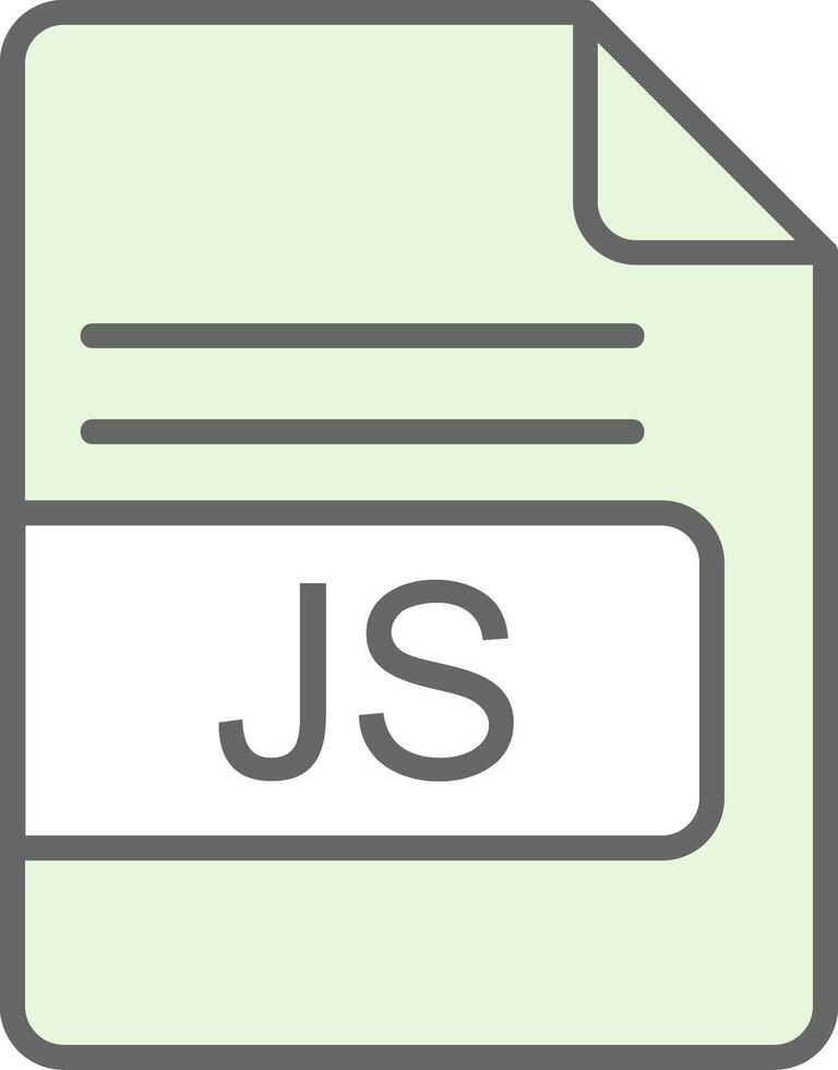 js Datei Format Stutfohlen Symbol Design vektor