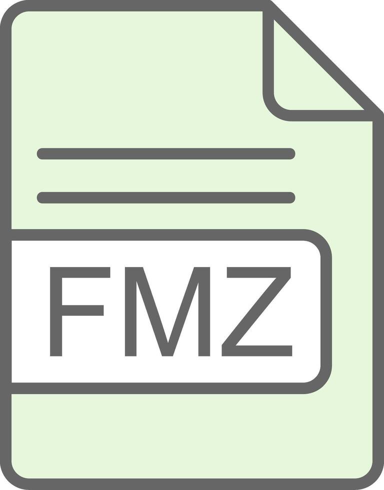 fmz Datei Format Stutfohlen Symbol Design vektor