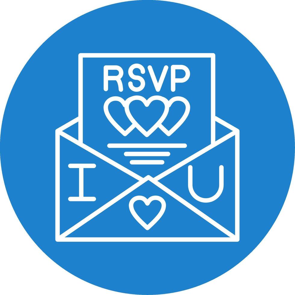 RSVP multi Farbe Kreis Symbol vektor