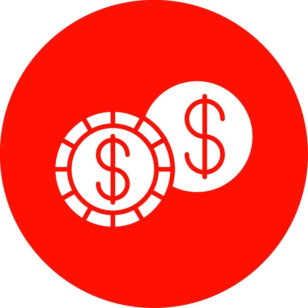 Dollar multi Farbe Kreis Symbol vektor