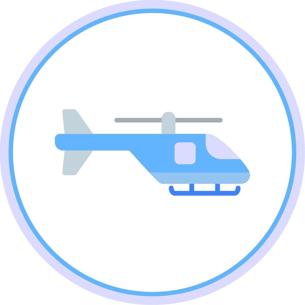 Hubschrauber eben Kreis Symbol vektor