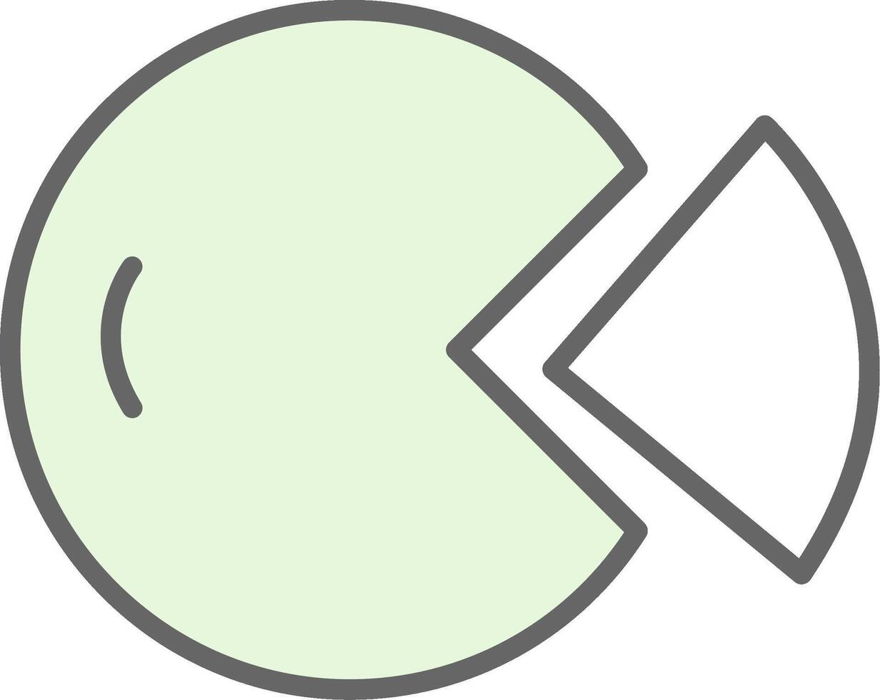 Kuchen Diagramm Stutfohlen Symbol Design vektor