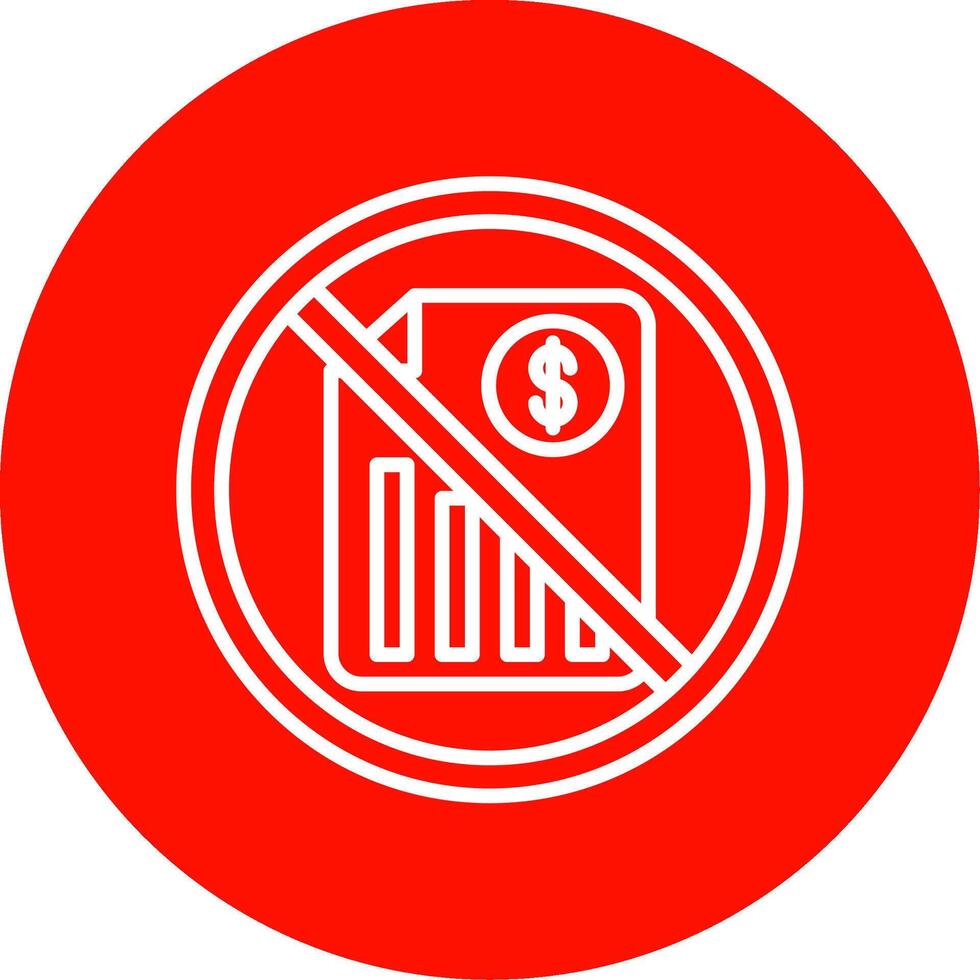 verboten Zeichen multi Farbe Kreis Symbol vektor