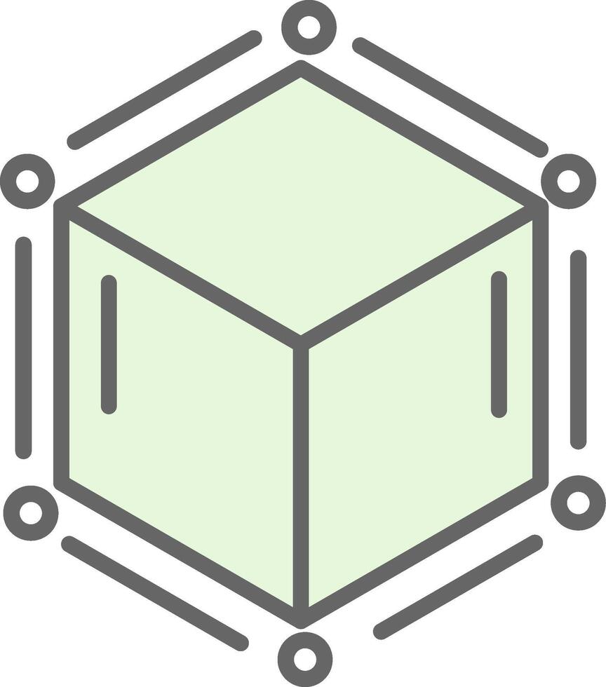 blockchain fylla ikon design vektor