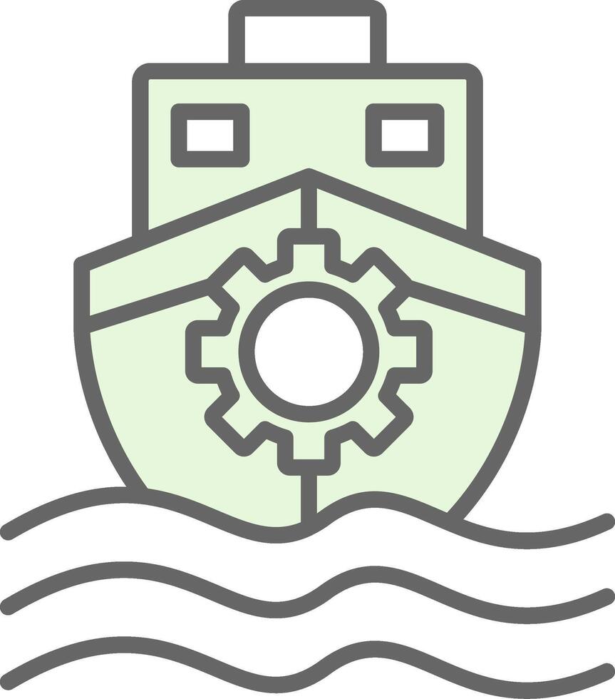 Boot Stutfohlen Symbol Design vektor