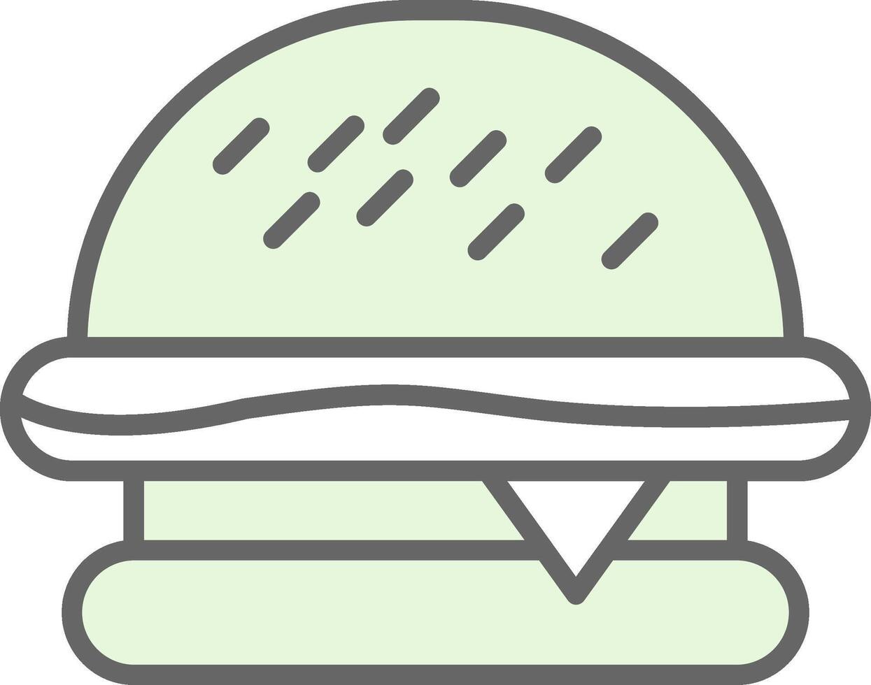 burger fylla ikon design vektor