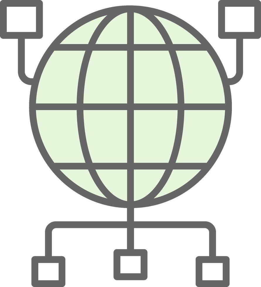 global Organisation Stutfohlen Symbol Design vektor