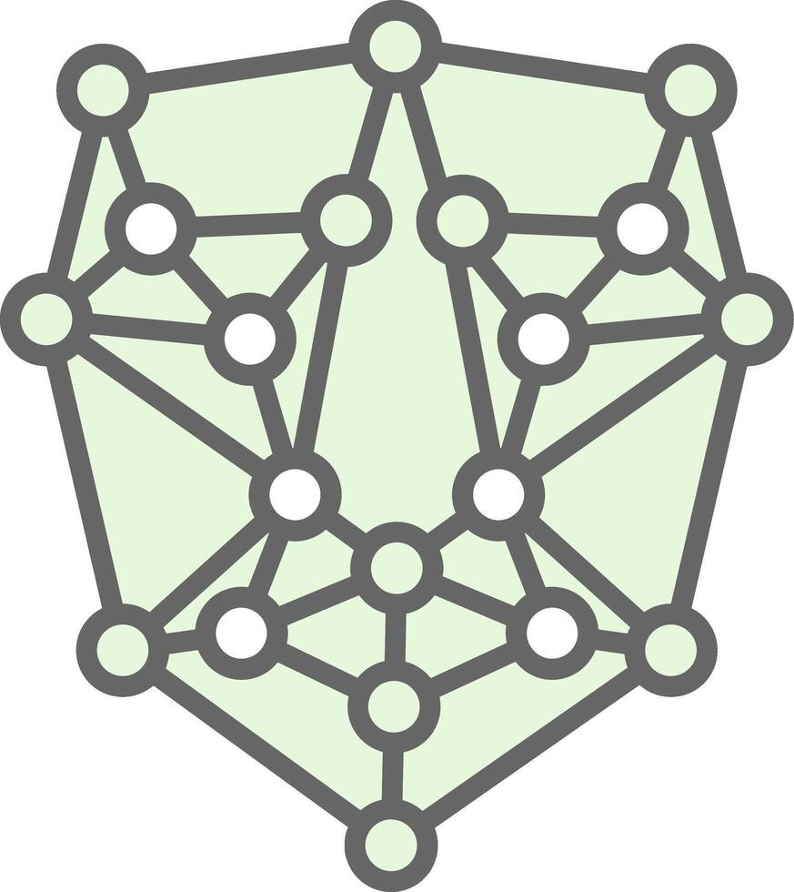 künstlich Intelligenz Stutfohlen Symbol Design vektor