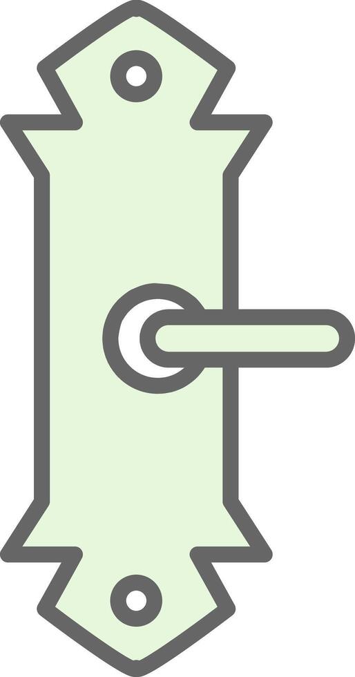 Tür Griff Stutfohlen Symbol Design vektor