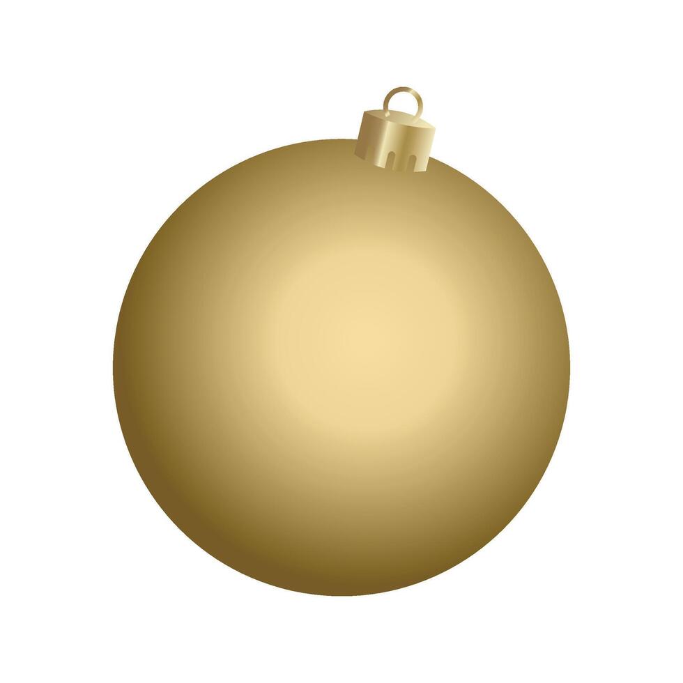 realistisch Weihnachten Ball Ornament Illustration auf Weiß Hintergrund vektor