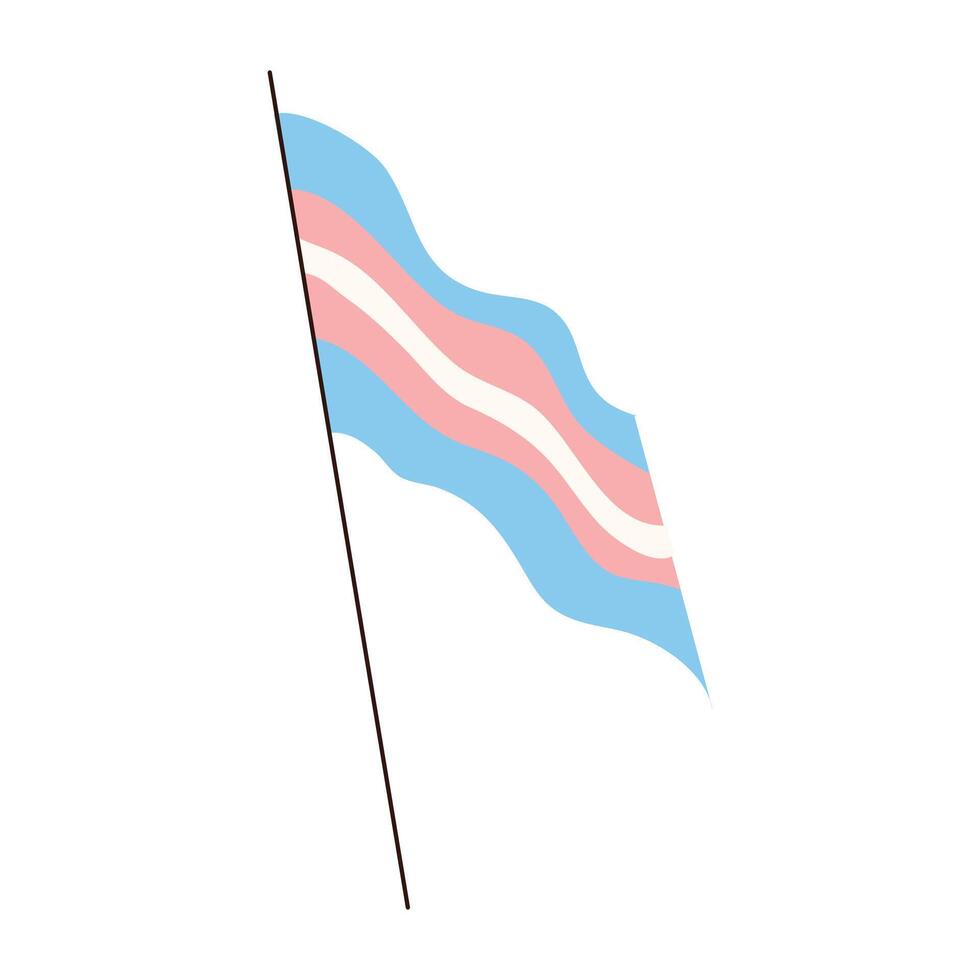 regnbåge flagga illustration element på en vit vektor