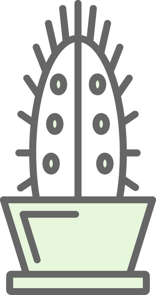 kaktus fylla ikon design vektor