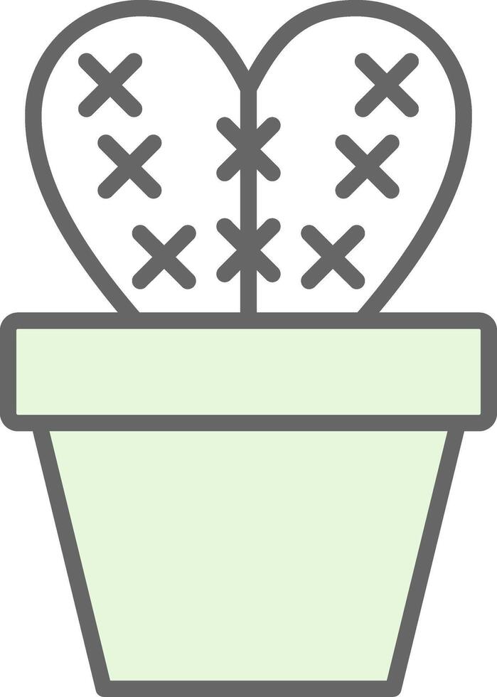 Kaktus Stutfohlen Symbol Design vektor