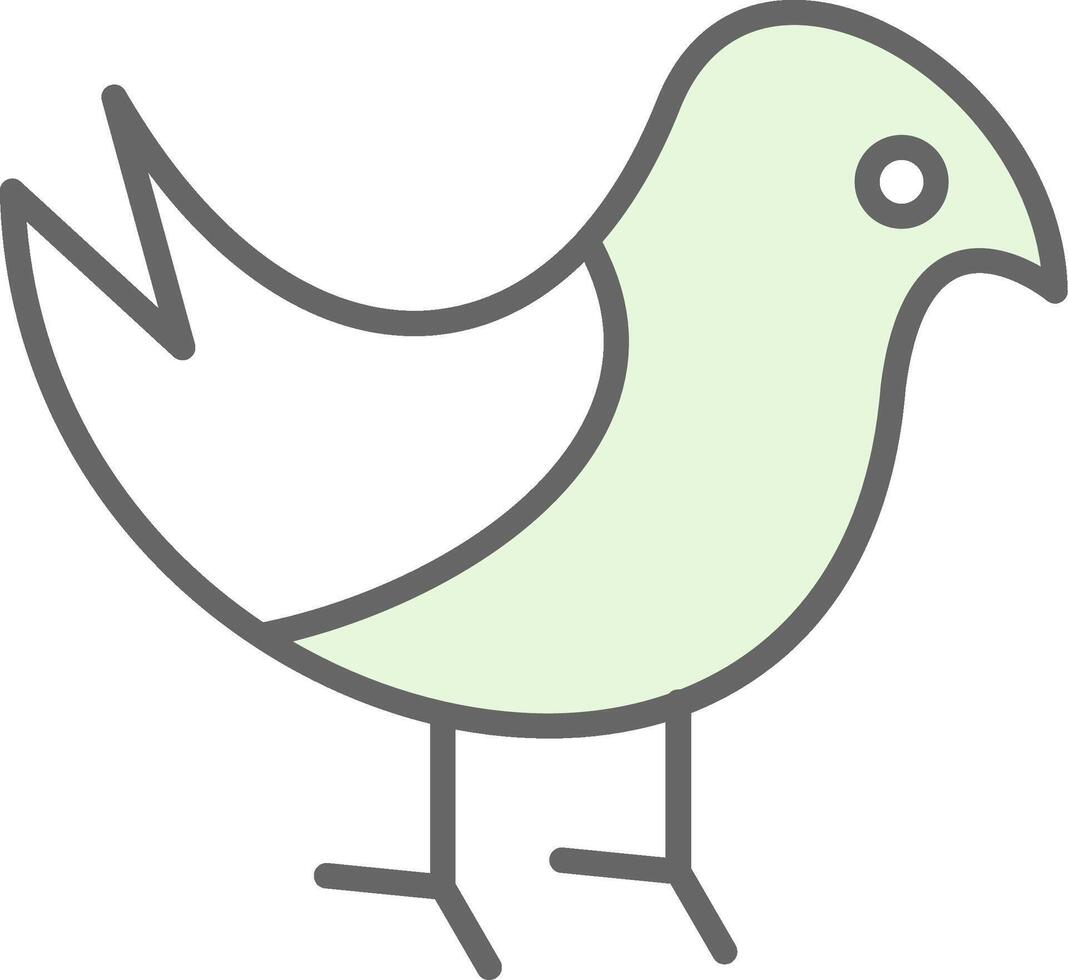 fågel fylla ikon design vektor