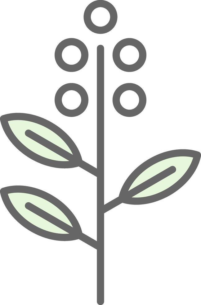 eukalyptus fylla ikon design vektor
