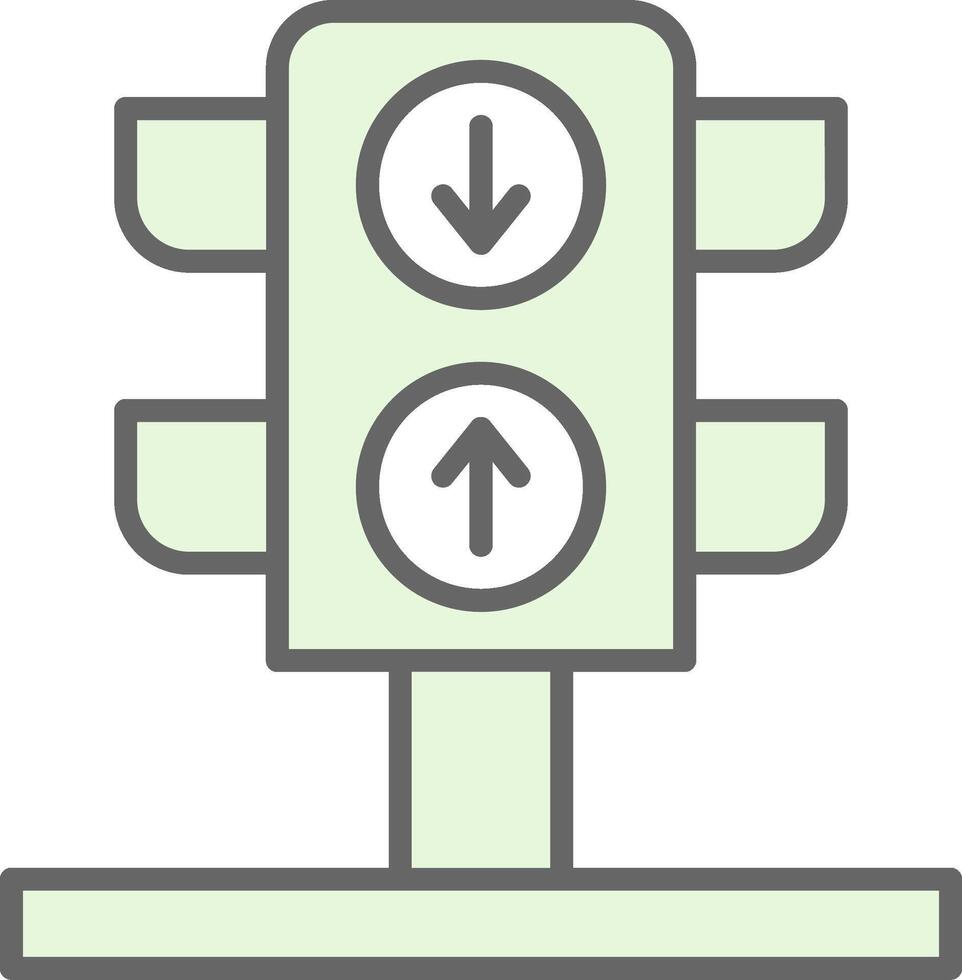 der Verkehr Licht Stutfohlen Symbol Design vektor