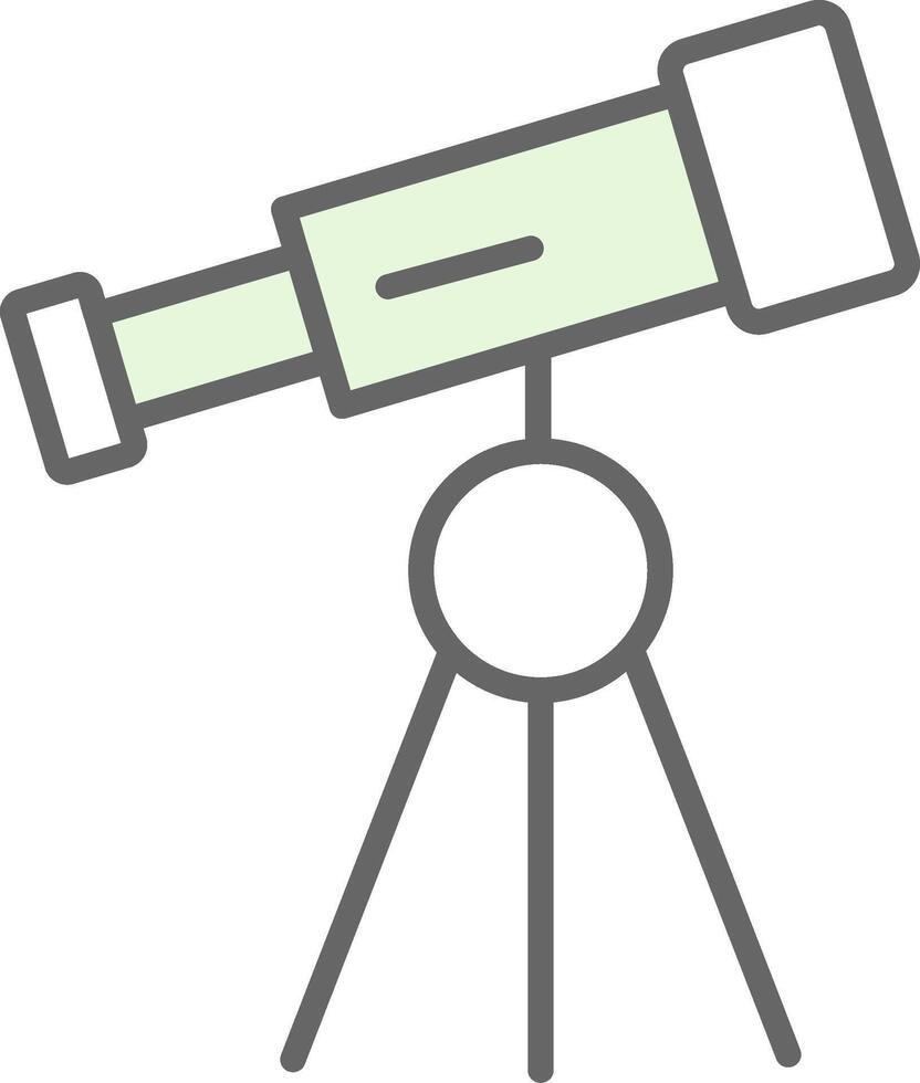 teleskop fylla ikon design vektor