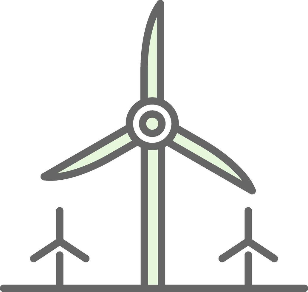 Turbine Energie Stutfohlen Symbol Design vektor