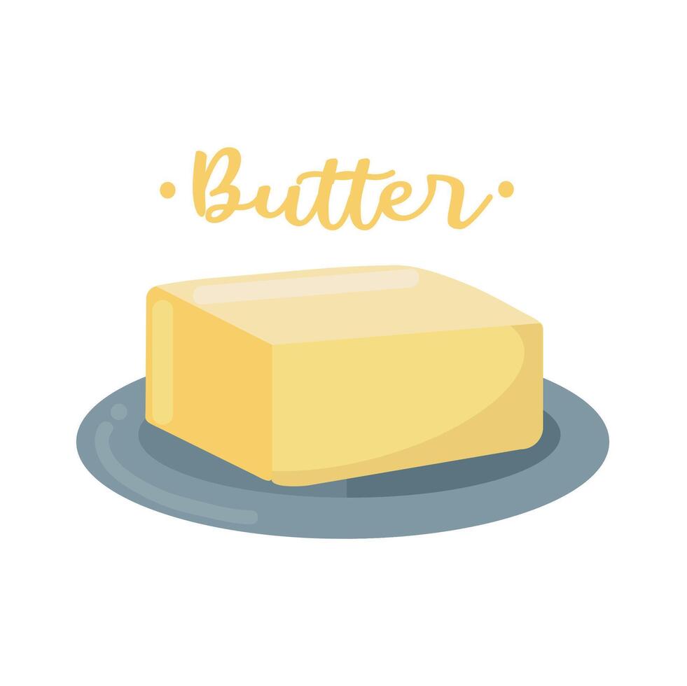 Butter Symbol Clip Art Benutzerbild Logo isoliert Illustration vektor